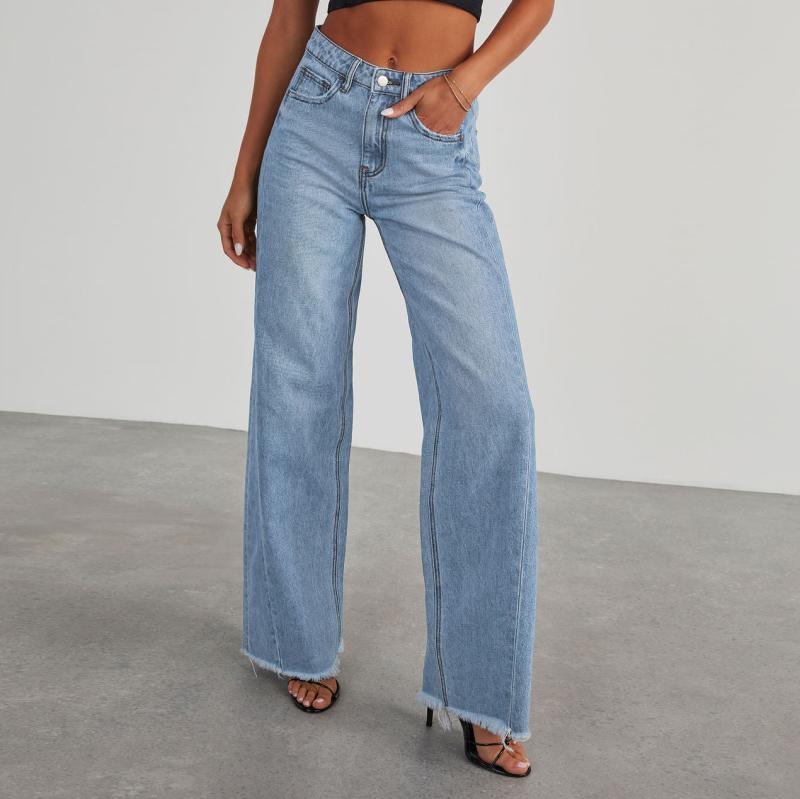 Denim | Womens  Topanga Crop Straight Denim Denim