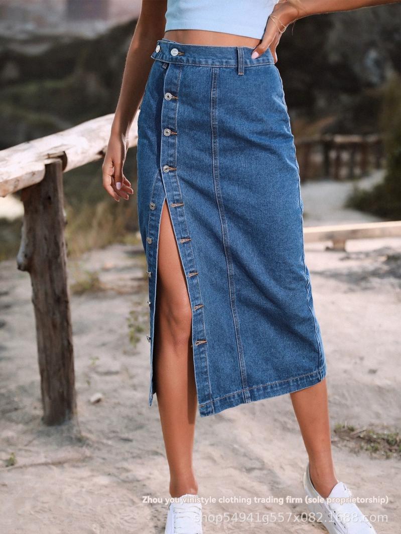 Skirts | Womens  Broadway Skirt Denim Denim