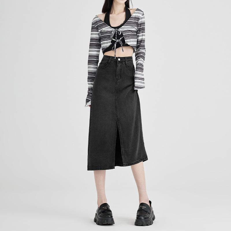 Skirts | Womens  Manhattan Skirt Denim Denim